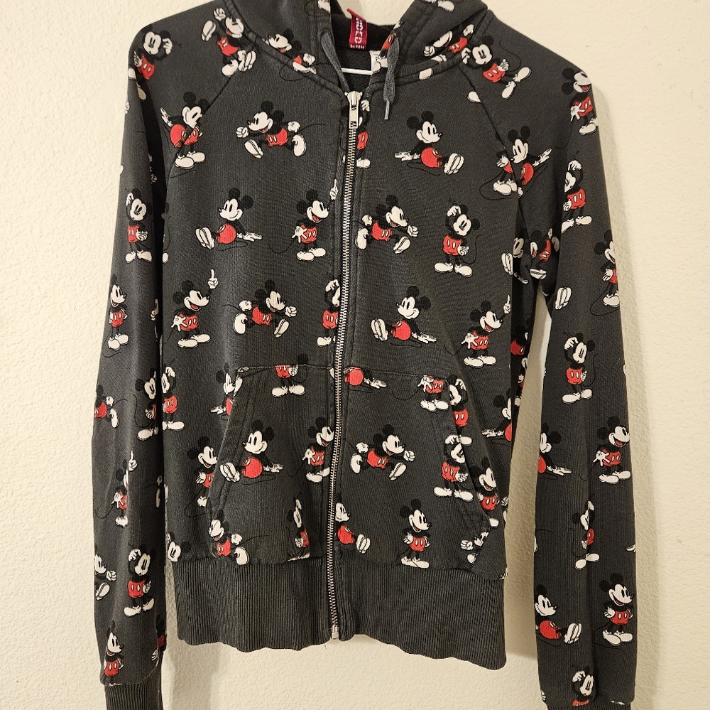 Mickey Mouse Disney/H&M Hoodie Size 8 Slim Fit Super Cute!